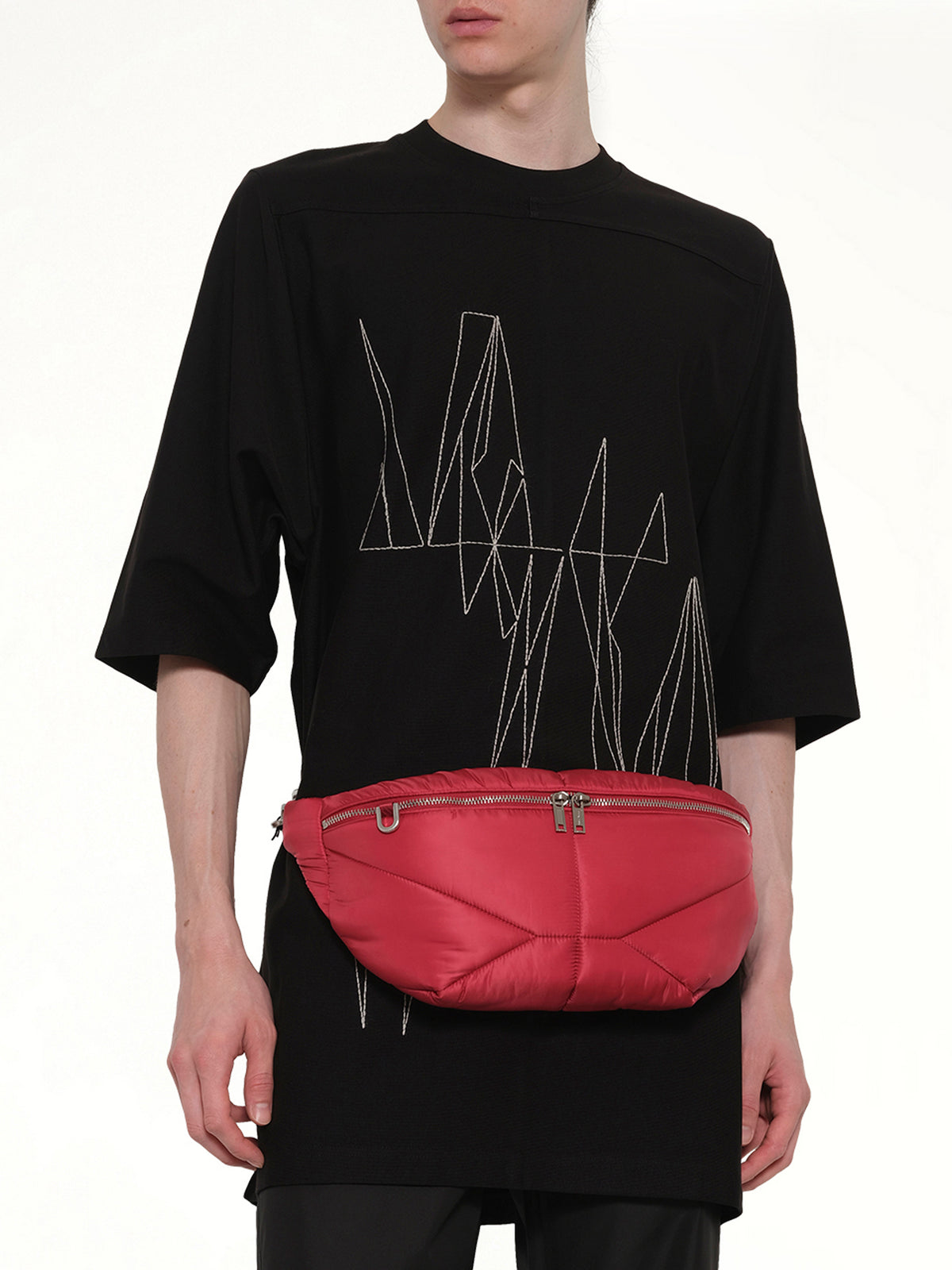 Rick Owens x Moncler Bumbag in Carnelian