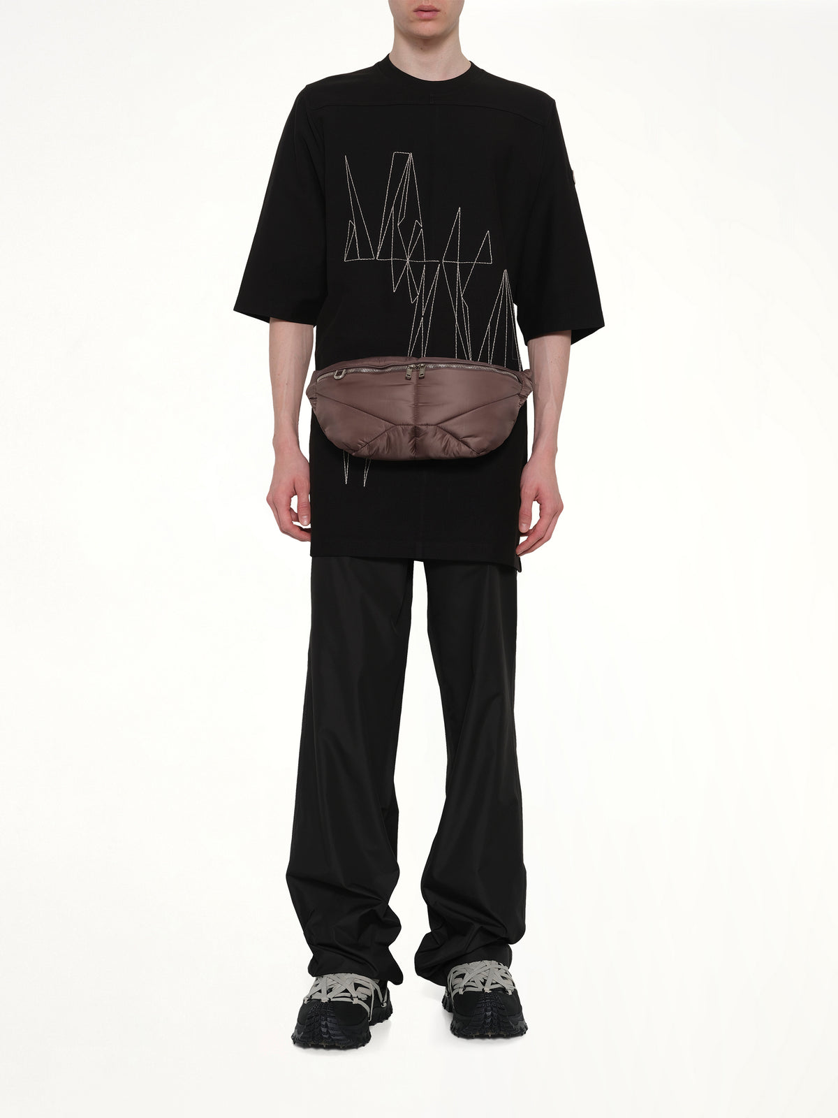 Rick Owens x Moncler Bumbag in Dark Dust