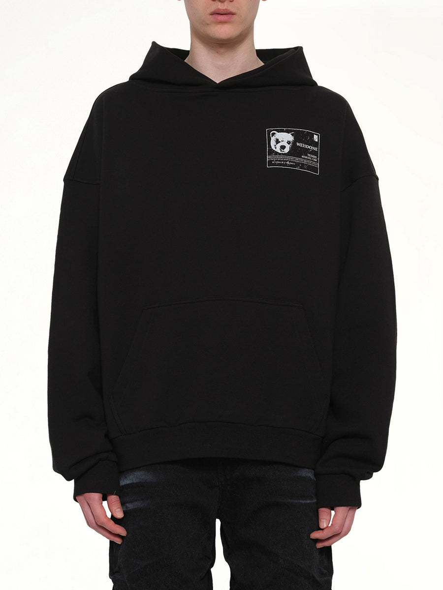 DNA Teddy ID Hoodie in Black