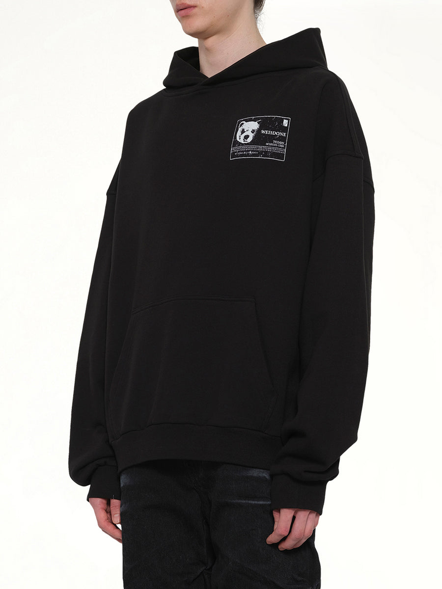 DNA Teddy ID Hoodie in Black