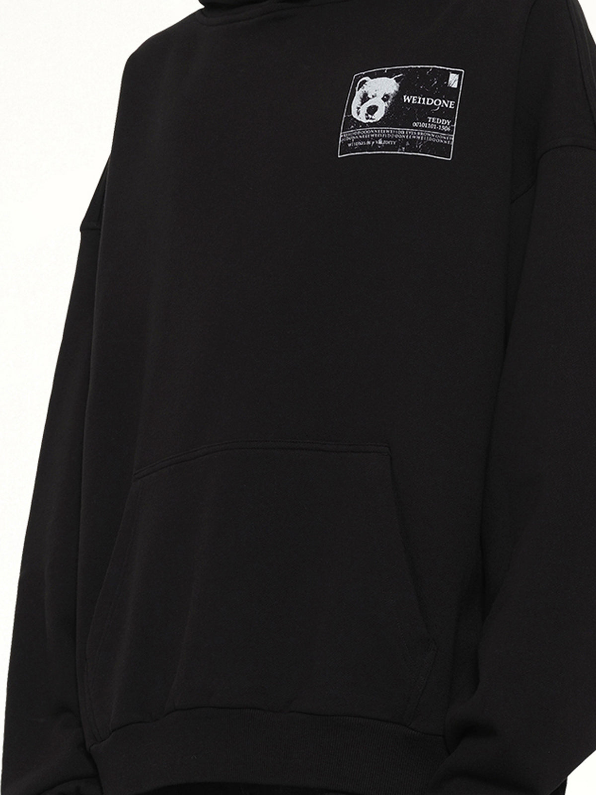 DNA Teddy ID Hoodie in Black