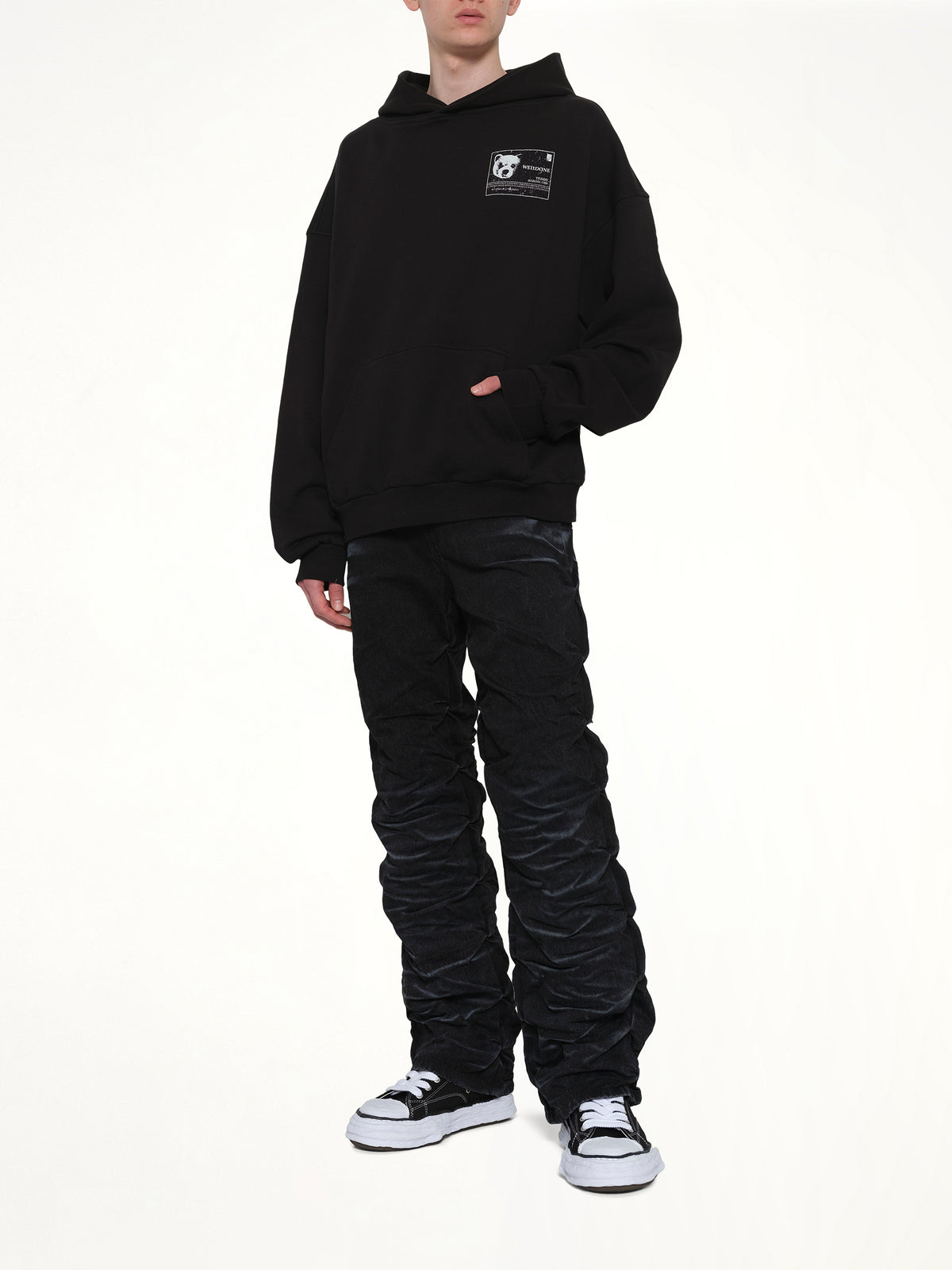 DNA Teddy ID Hoodie in Black