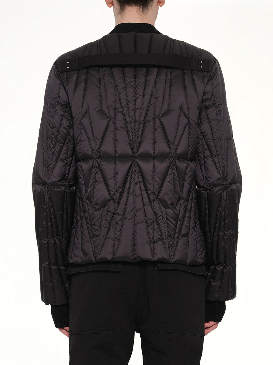 Rick Owens x Moncler Geocamo Flight Jacket in Black