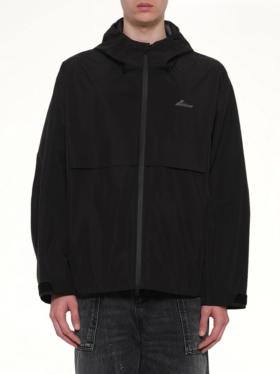 3L Shell Hoodie Jacket in Black