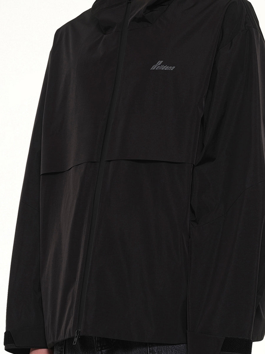 3L Shell Hoodie Jacket in Black