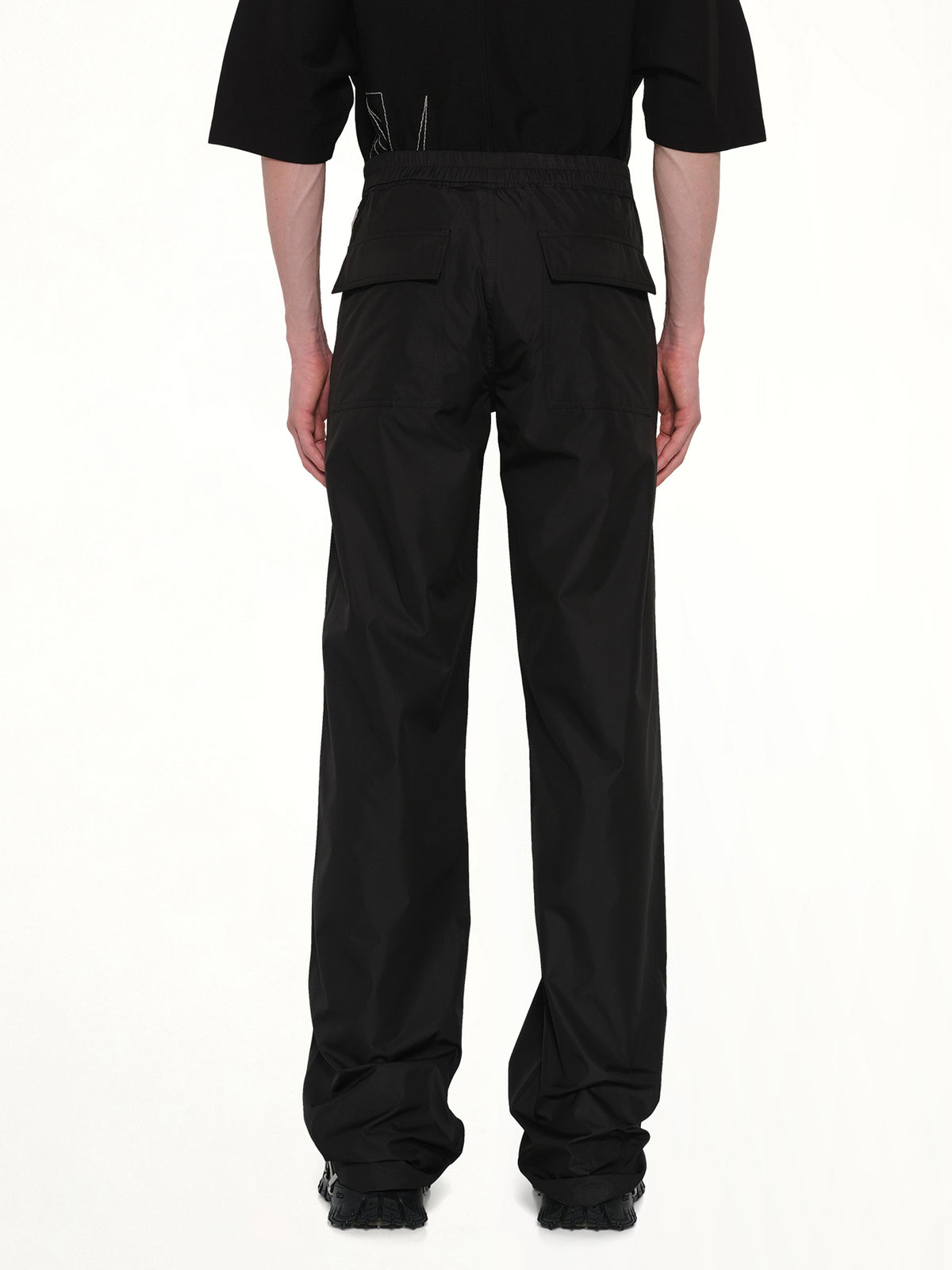 Rick Owens x Moncler Drawstring Pants in Black