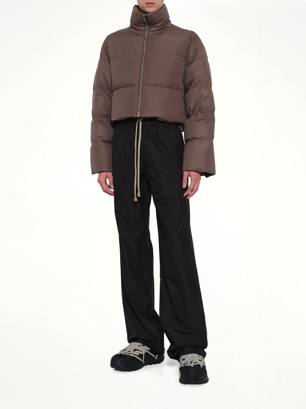 Rick Owens x Moncler Drawstring Pants in Black