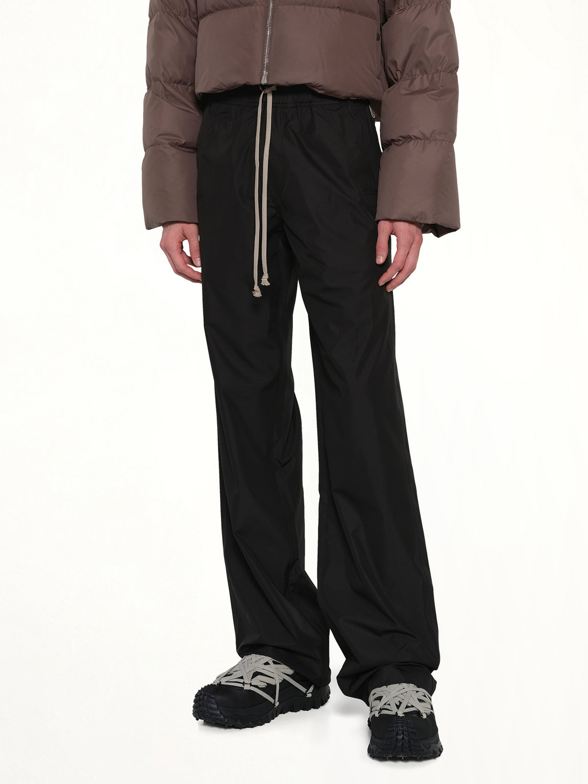 Rick Owens x Moncler Drawstring Pants in Black