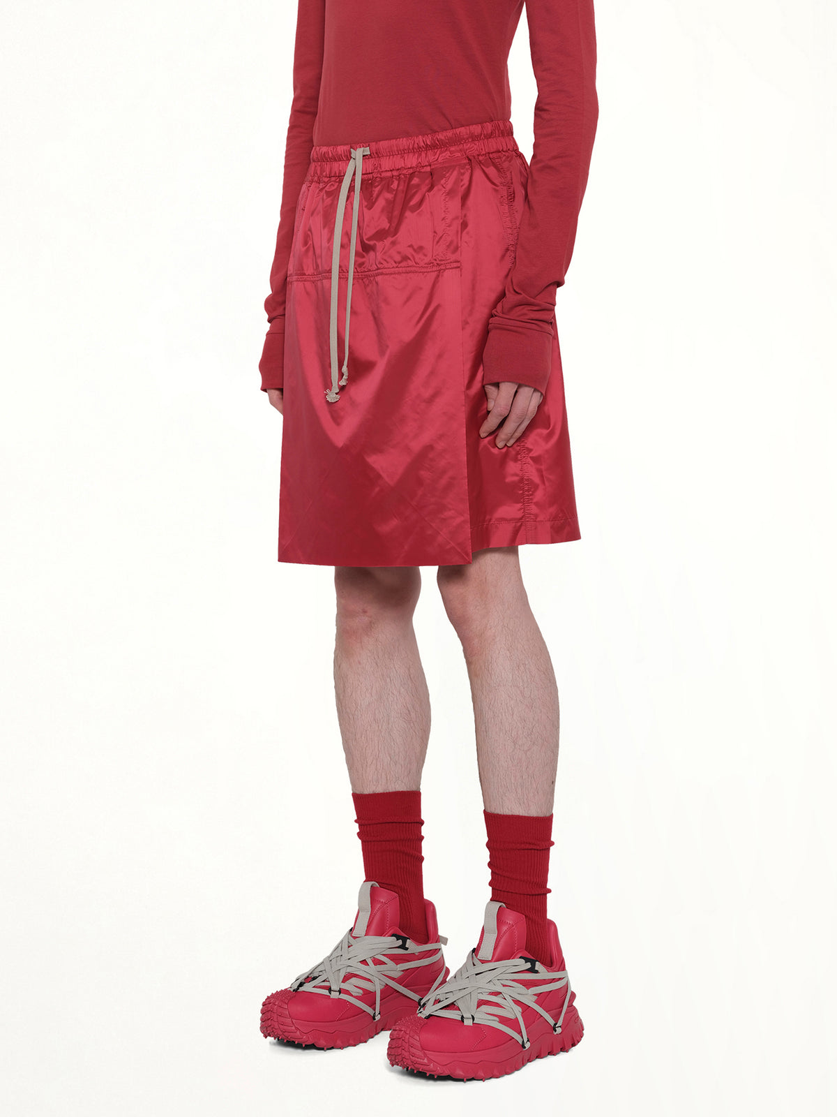 Rick Owens x Moncler Kiltshorts in Carnelian
