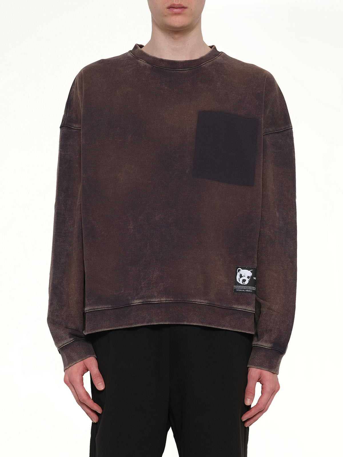 Teddy ID Sweatshirt in Charcoal