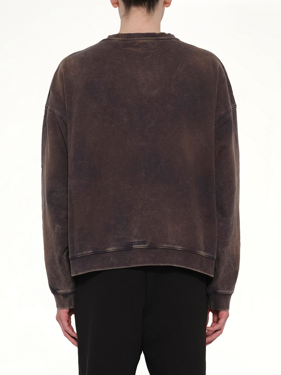 Teddy ID Sweatshirt in Charcoal
