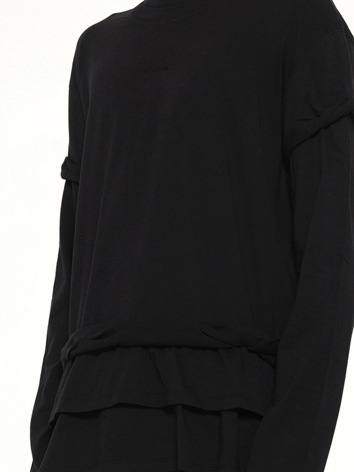 We11Done Triple-Layered T-Shirt in Black