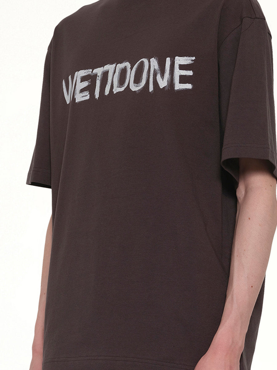 Logo Painted T-Shirt in Charcoal