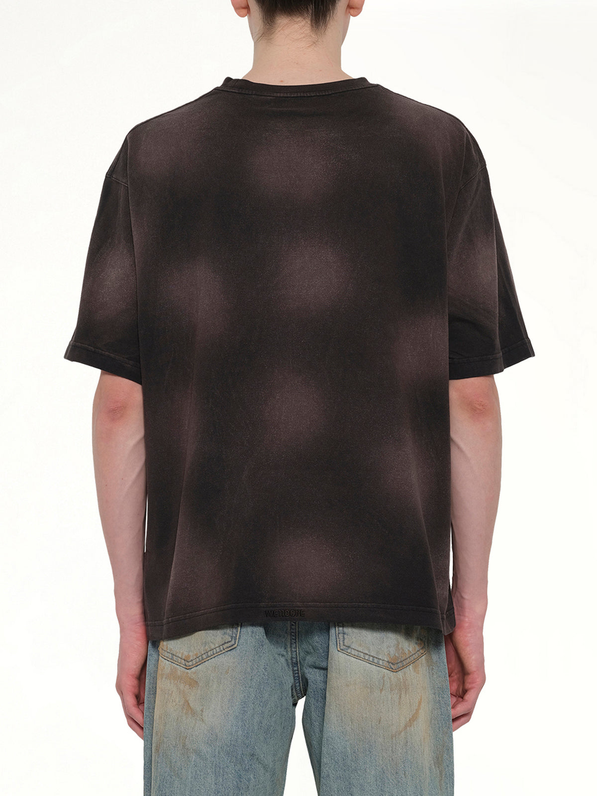 Paper Note Grunge T-Shirt in Black