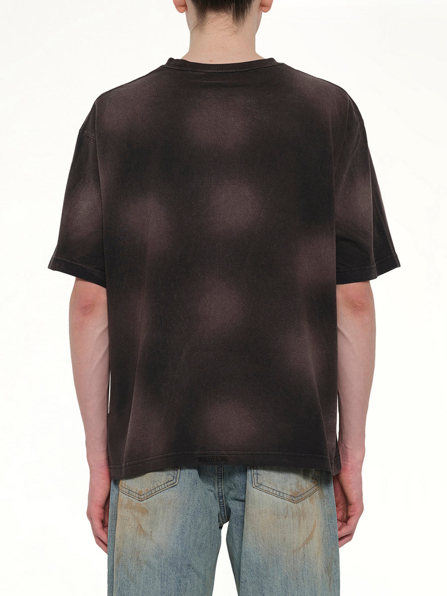 Paper Note Grunge T-Shirt in Black
