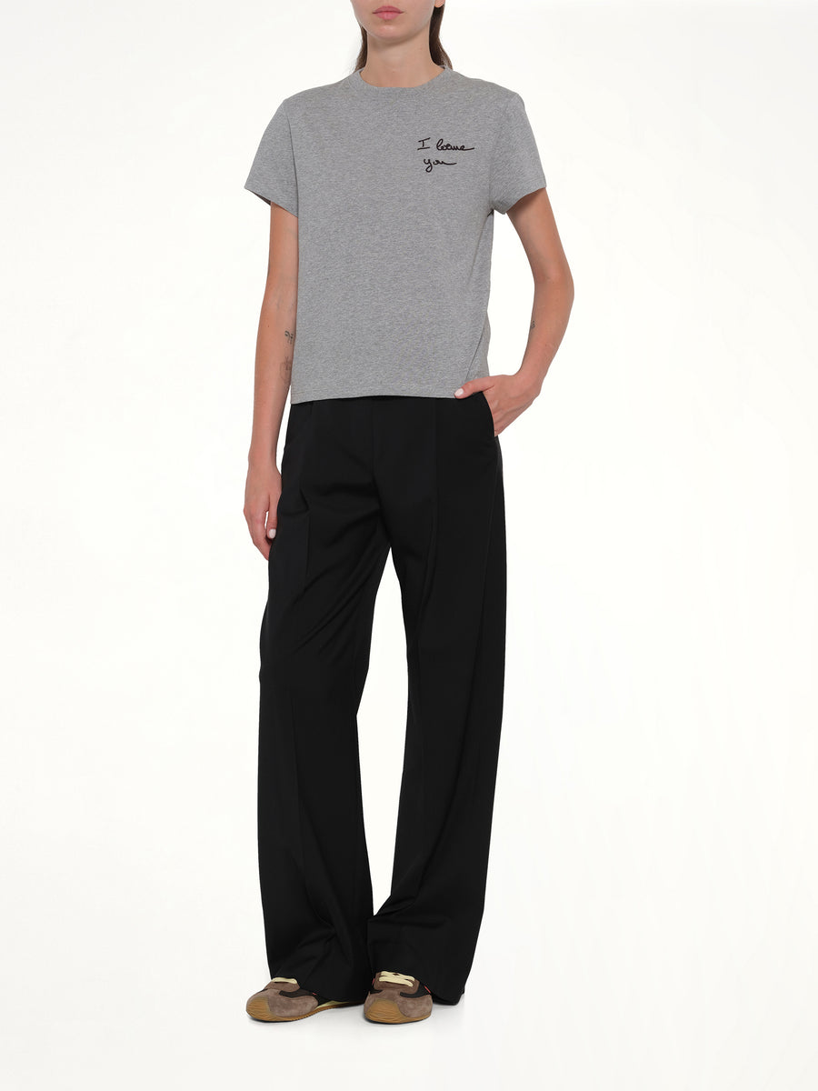 Wool Trouser in Black