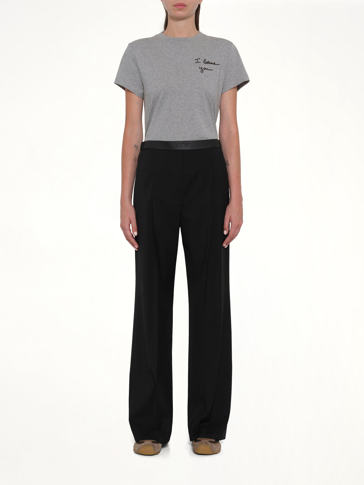 Wool Trouser in Black