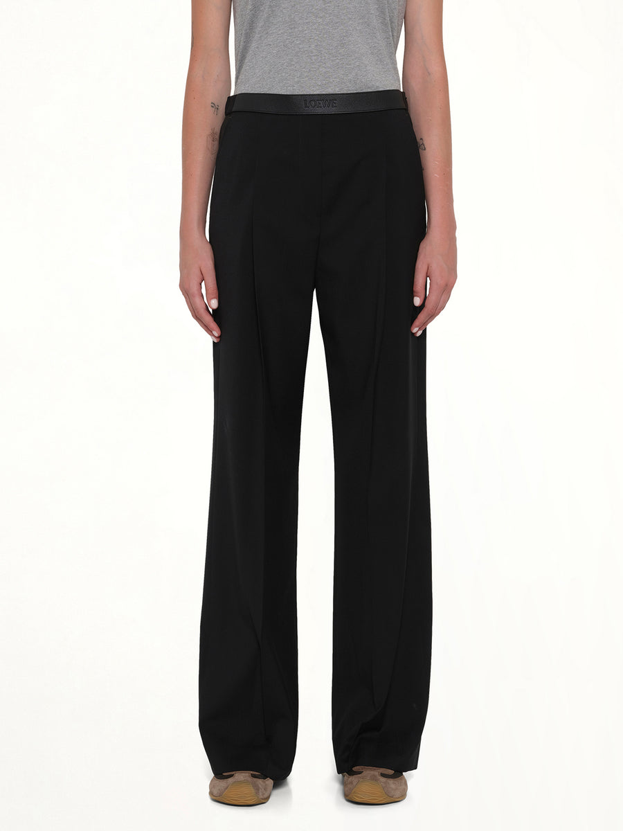 Wool Trouser in Black
