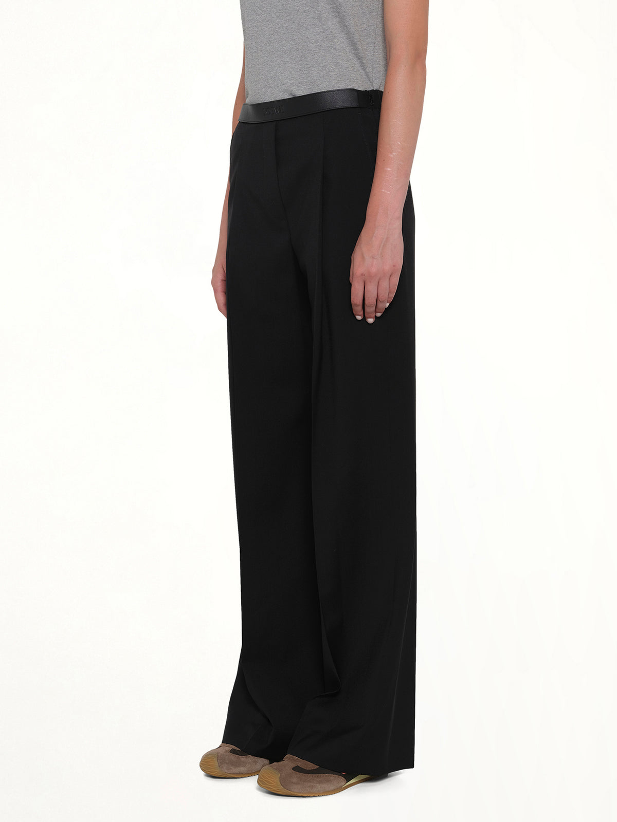 Wool Trouser in Black