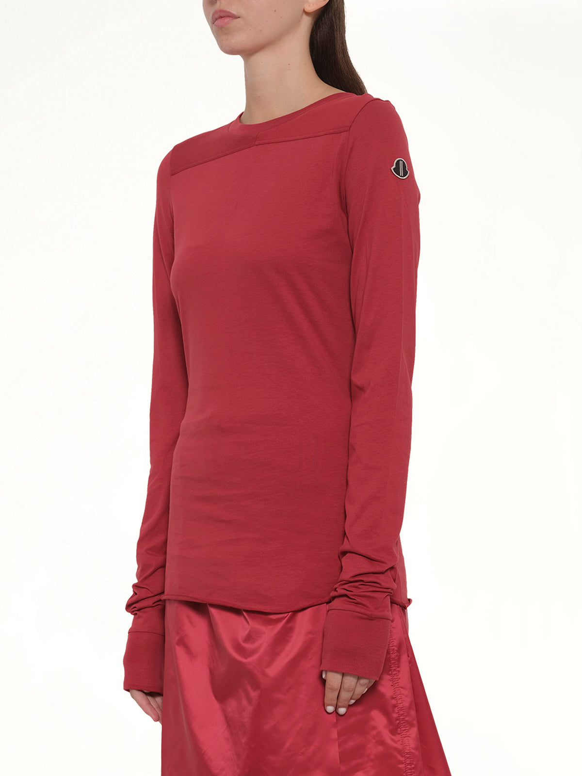 Rick Owens x Moncler Girder LS T in Carnelian