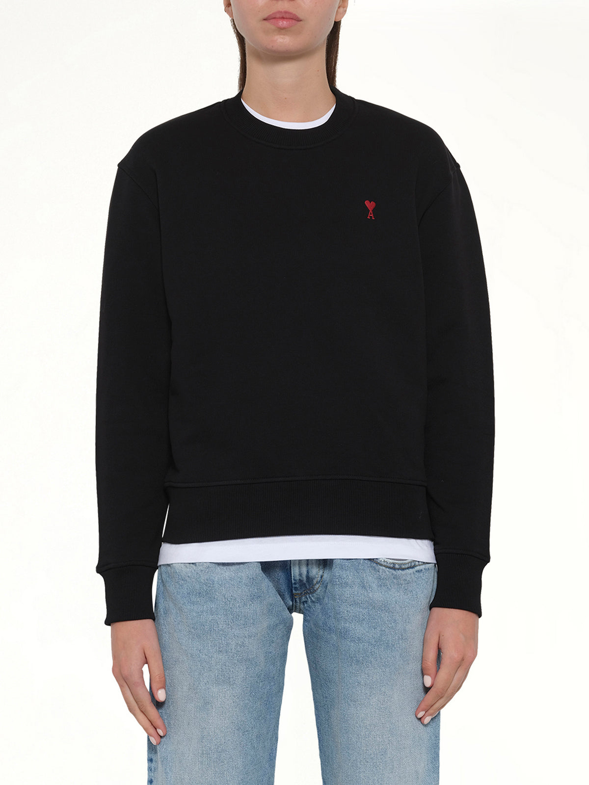 Ami De Coeur Sweatshirt in Black/Red