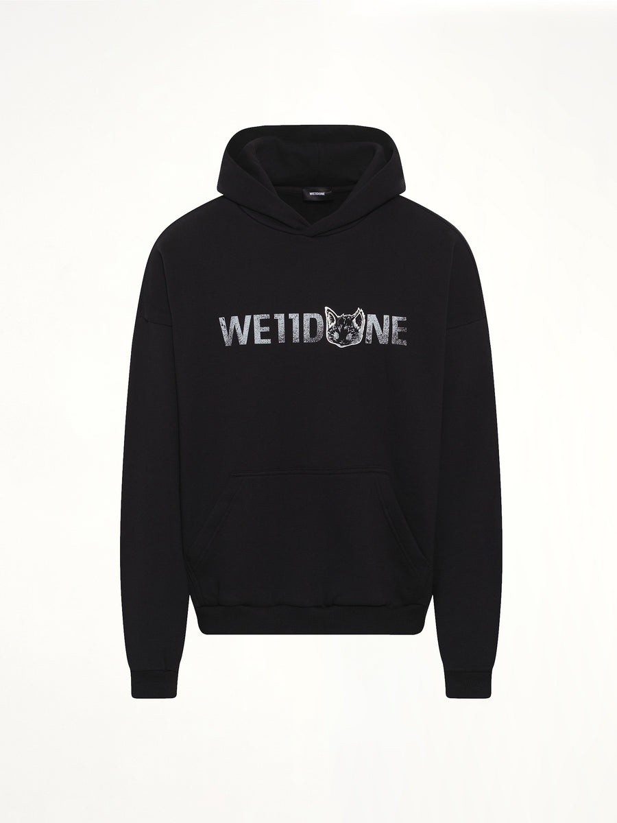 Amber Logo Hoodie in Black