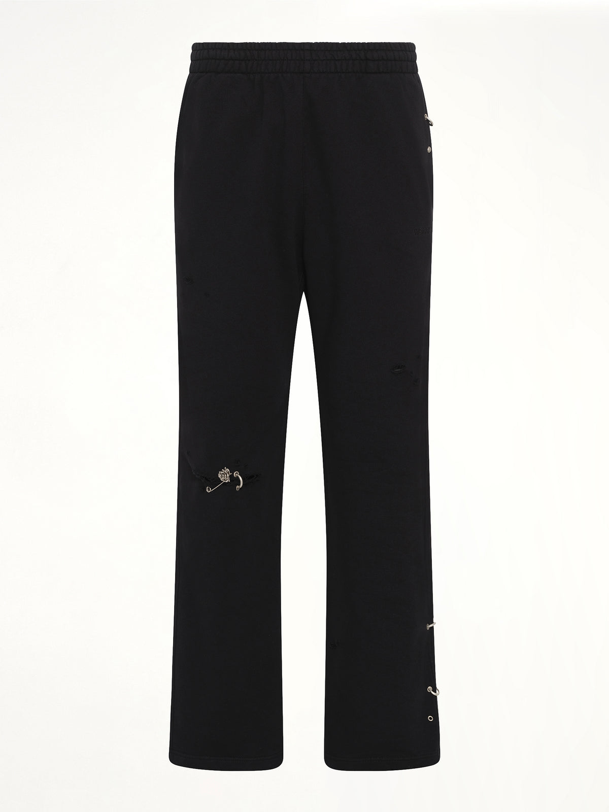 Piercing Detail Sweatpants in Black