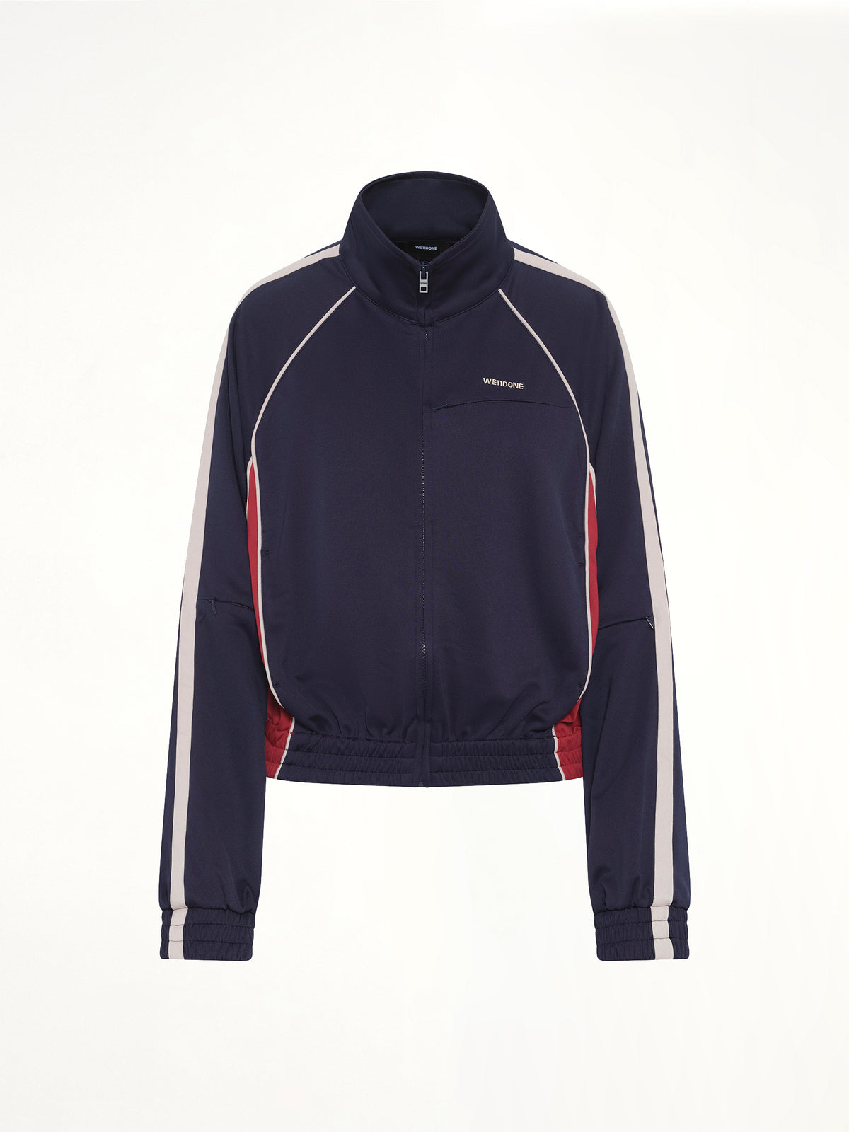 Contrast Track Jacket in Navy