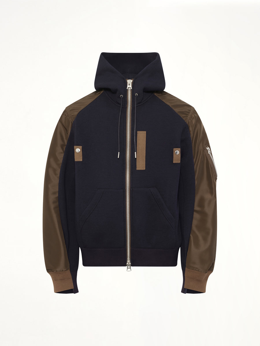 Sponge Sweat Hoodie in Navy/Dark Khaki
