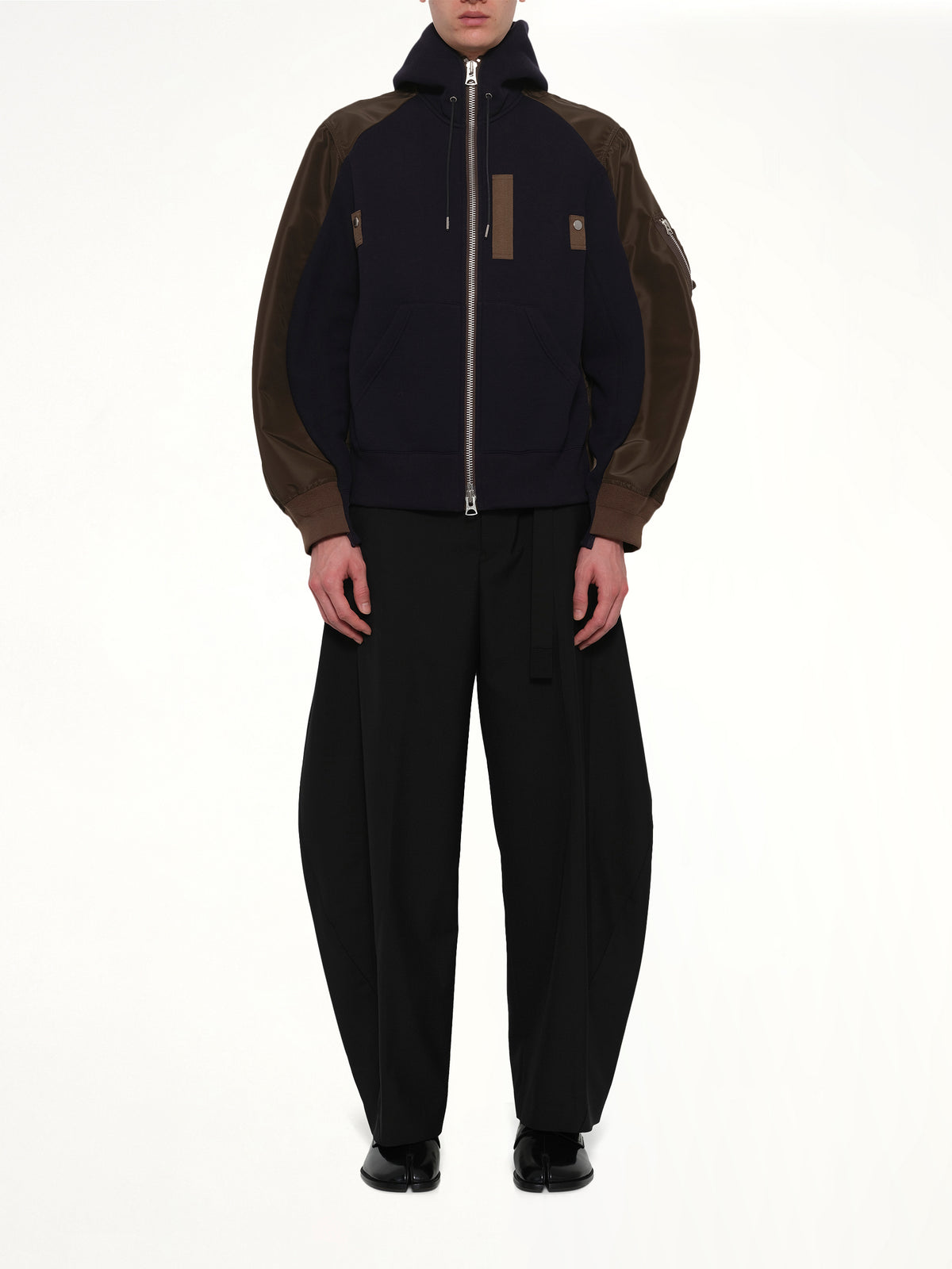 Sponge Sweat Hoodie in Navy/Dark Khaki