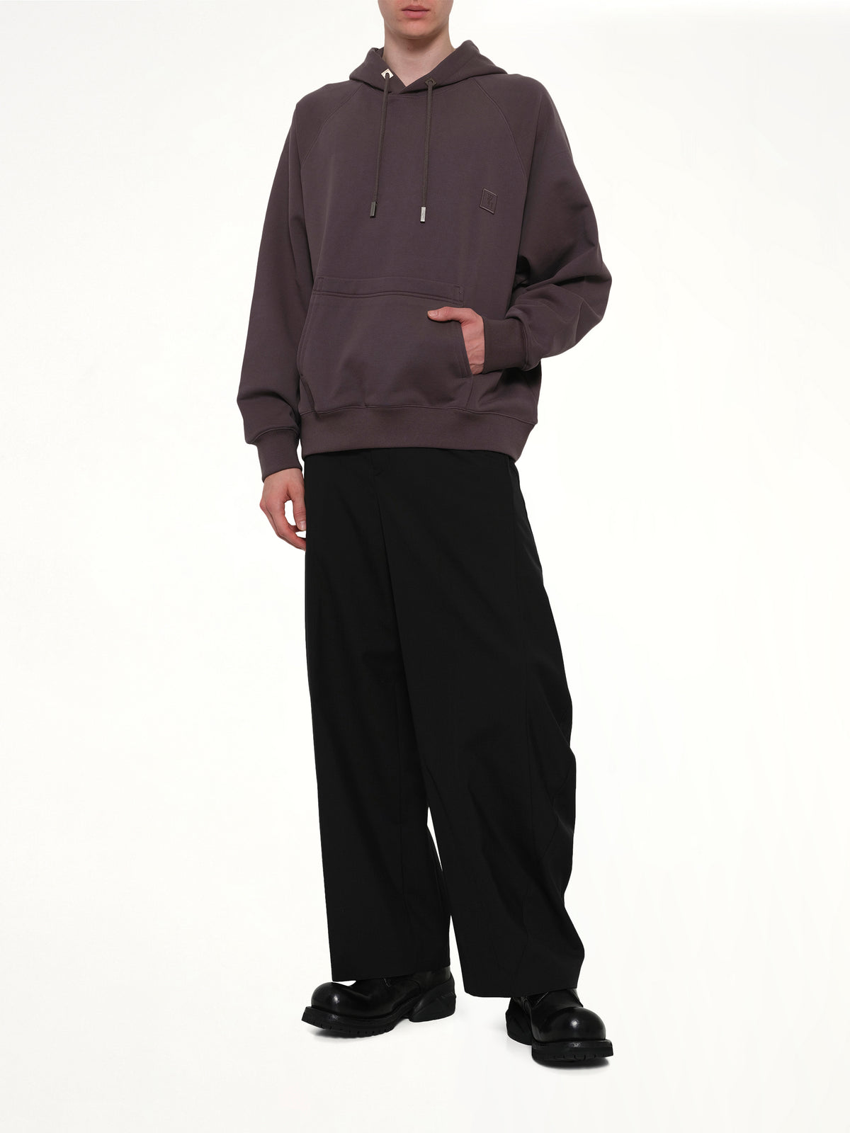 WYM Patch Hoodie in Grey