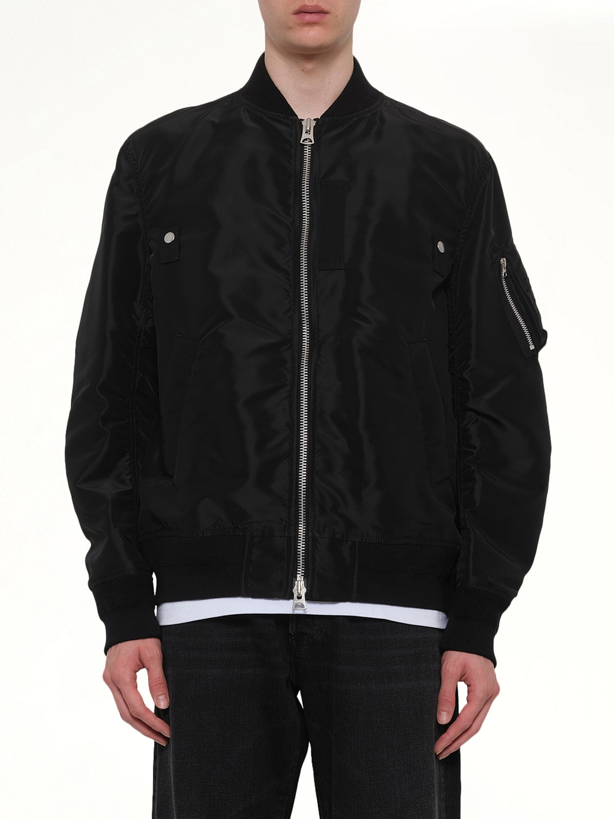 Classic Nylon Twill Blouson in Black