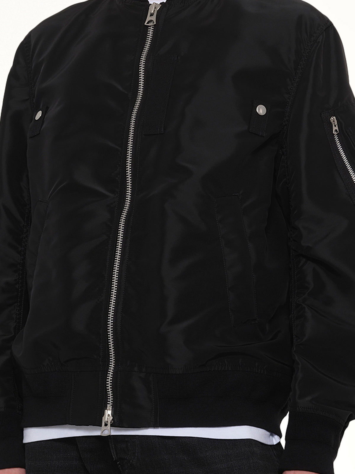 Classic Nylon Twill Blouson in Black