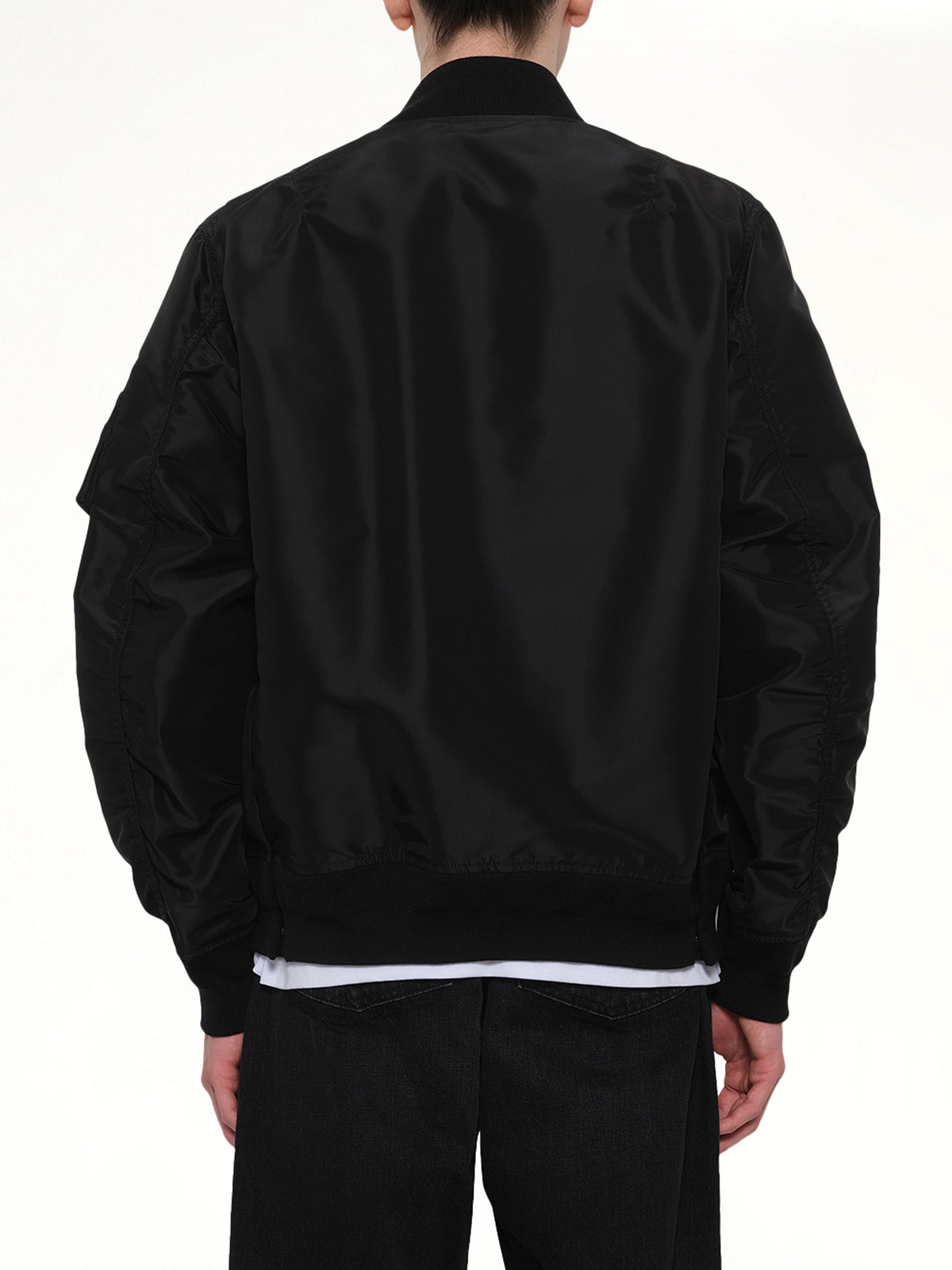Classic Nylon Twill Blouson in Black