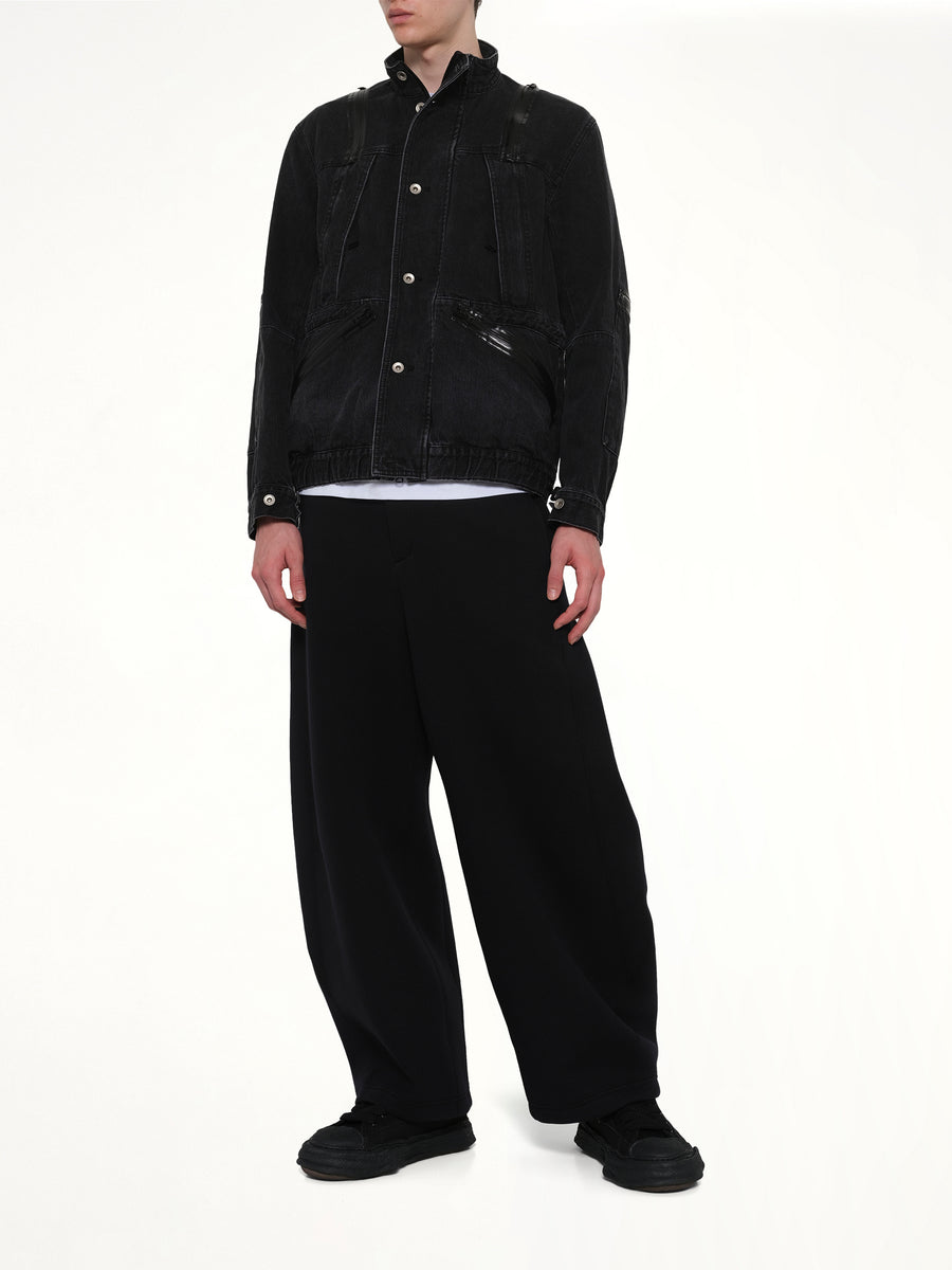 Denim Blouson in Black