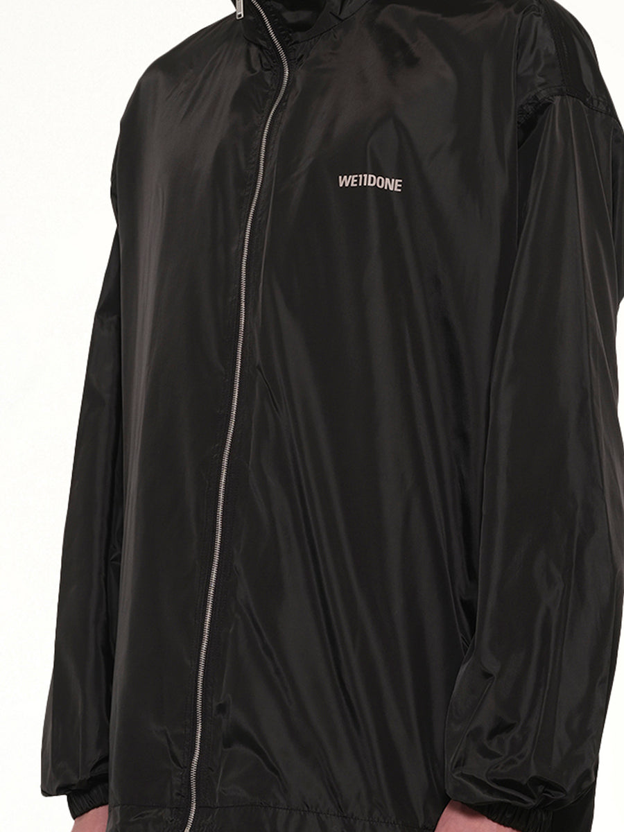 Logo Windbreaker Jacket in Black