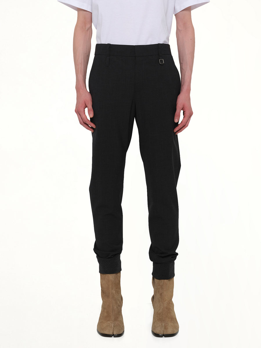 Cuffed Trouser in Grey