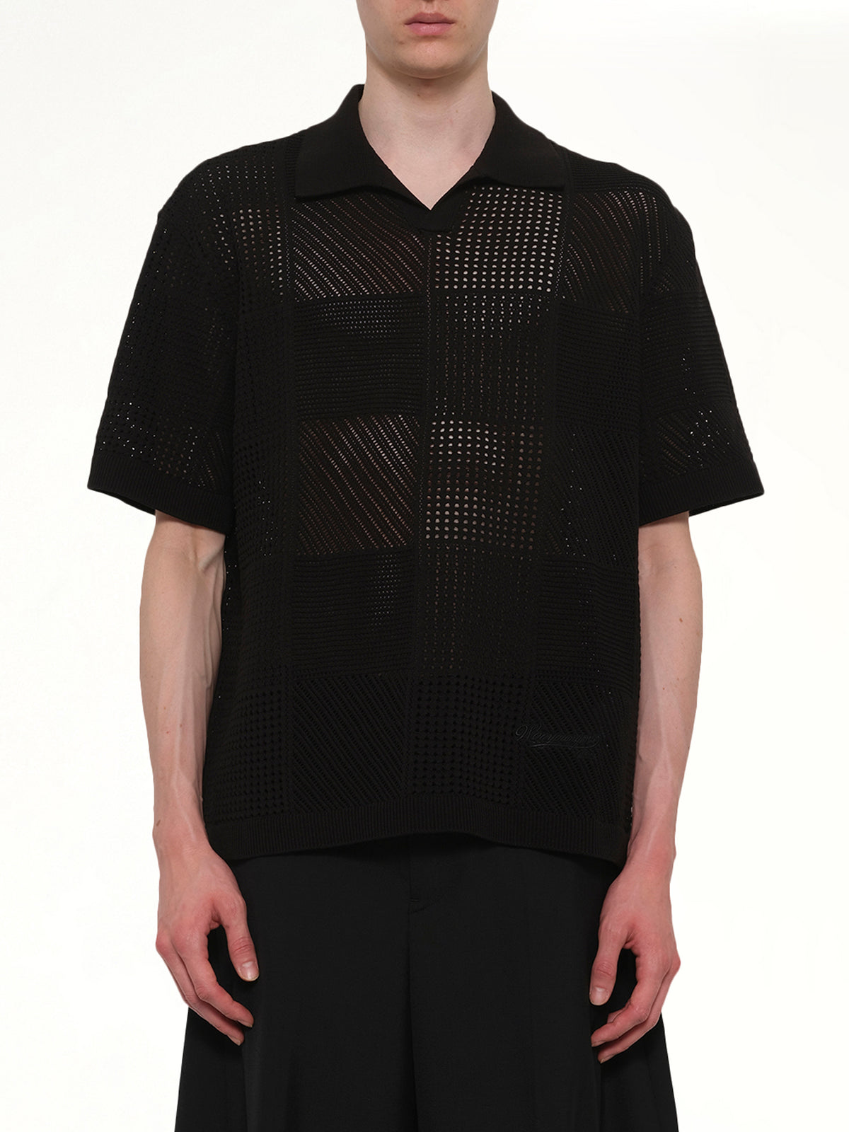 Knitted Shirt in Black