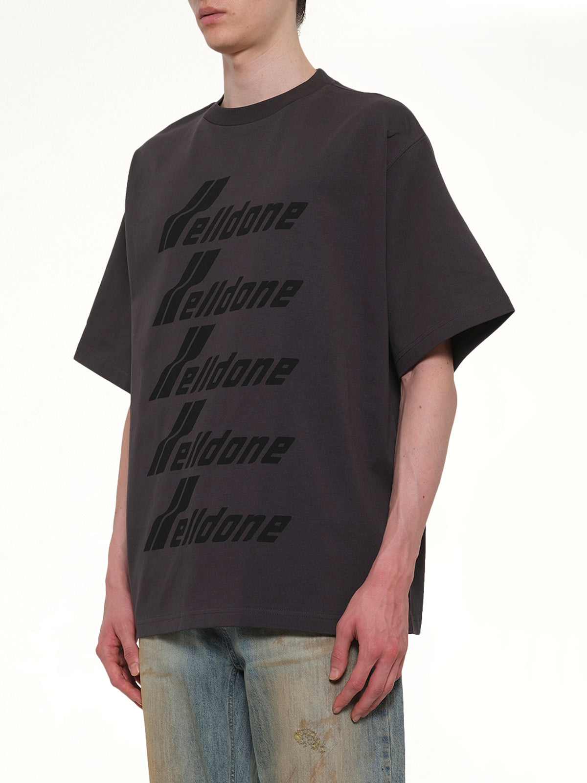 Classic Front Logo T-Shirt in Charcoal