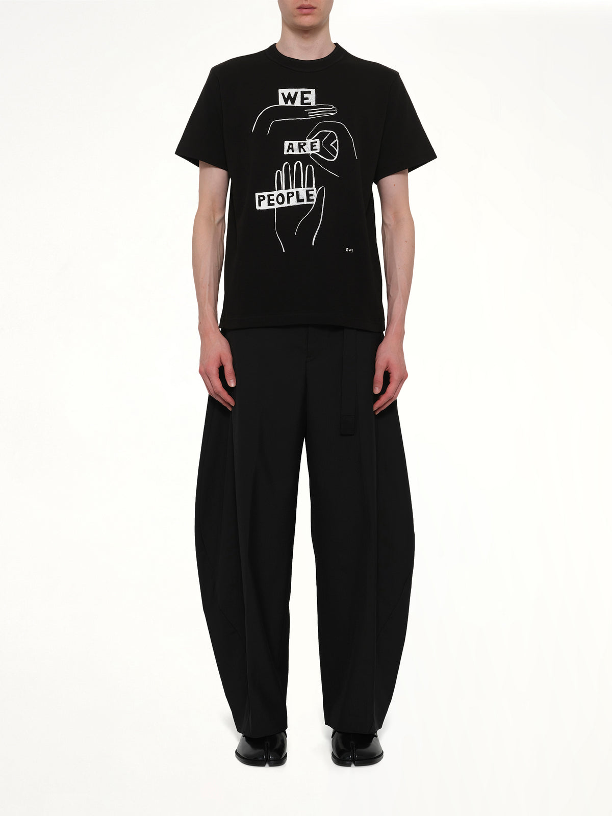 Geoff "We Are People" T-Shirt in Black
