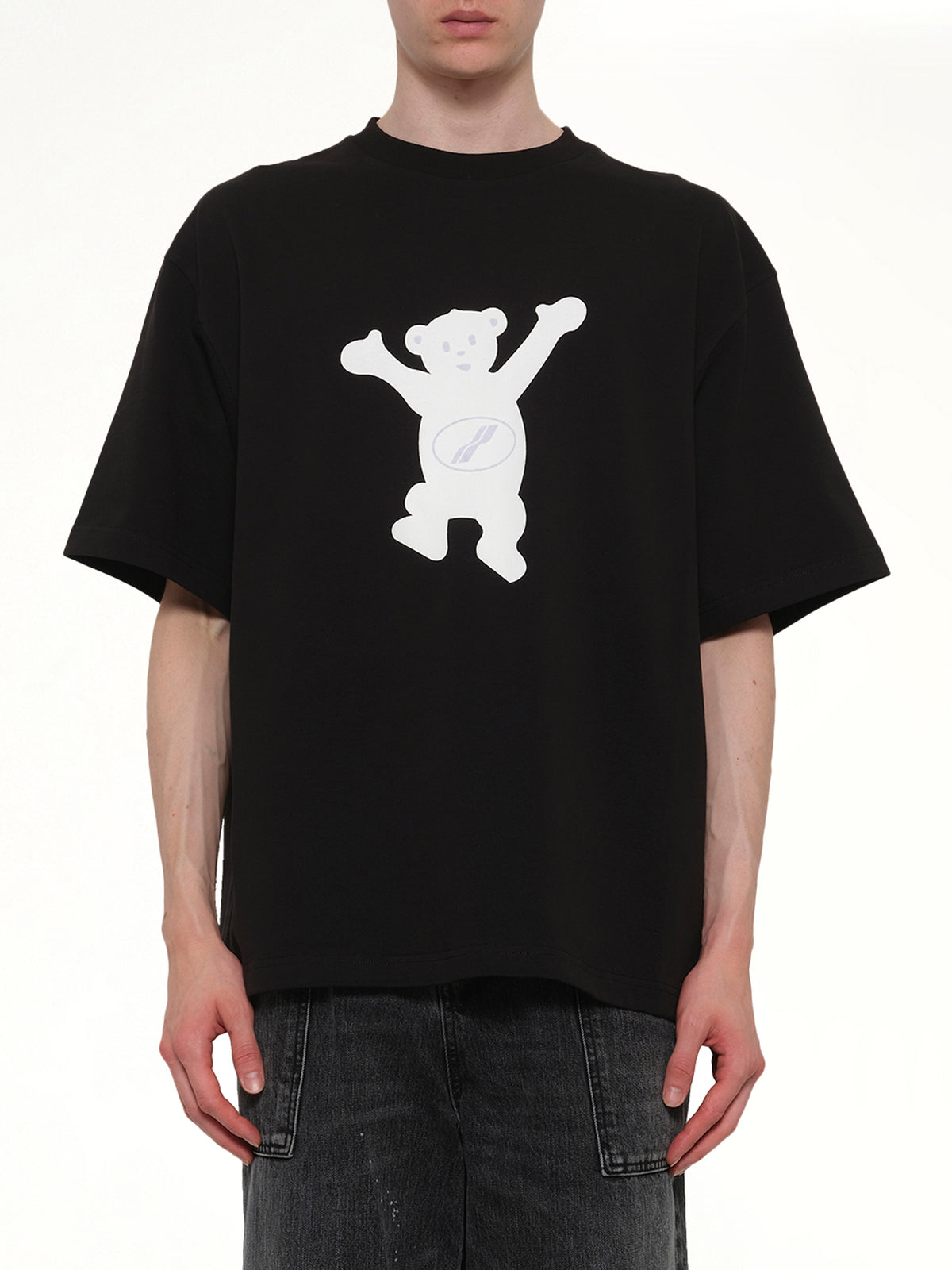 Logo Teddy T-Shirt in Black