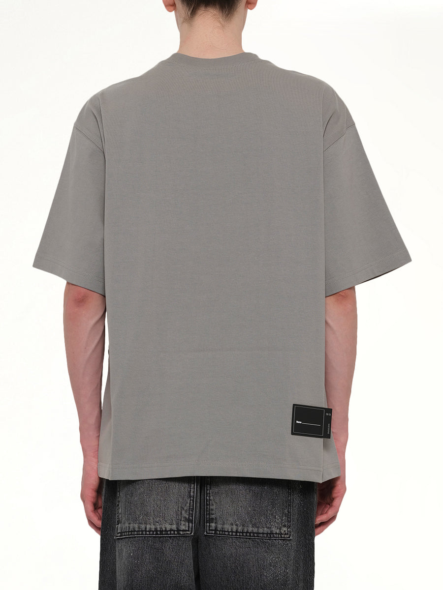 We11done Print T-Shirt in Grey