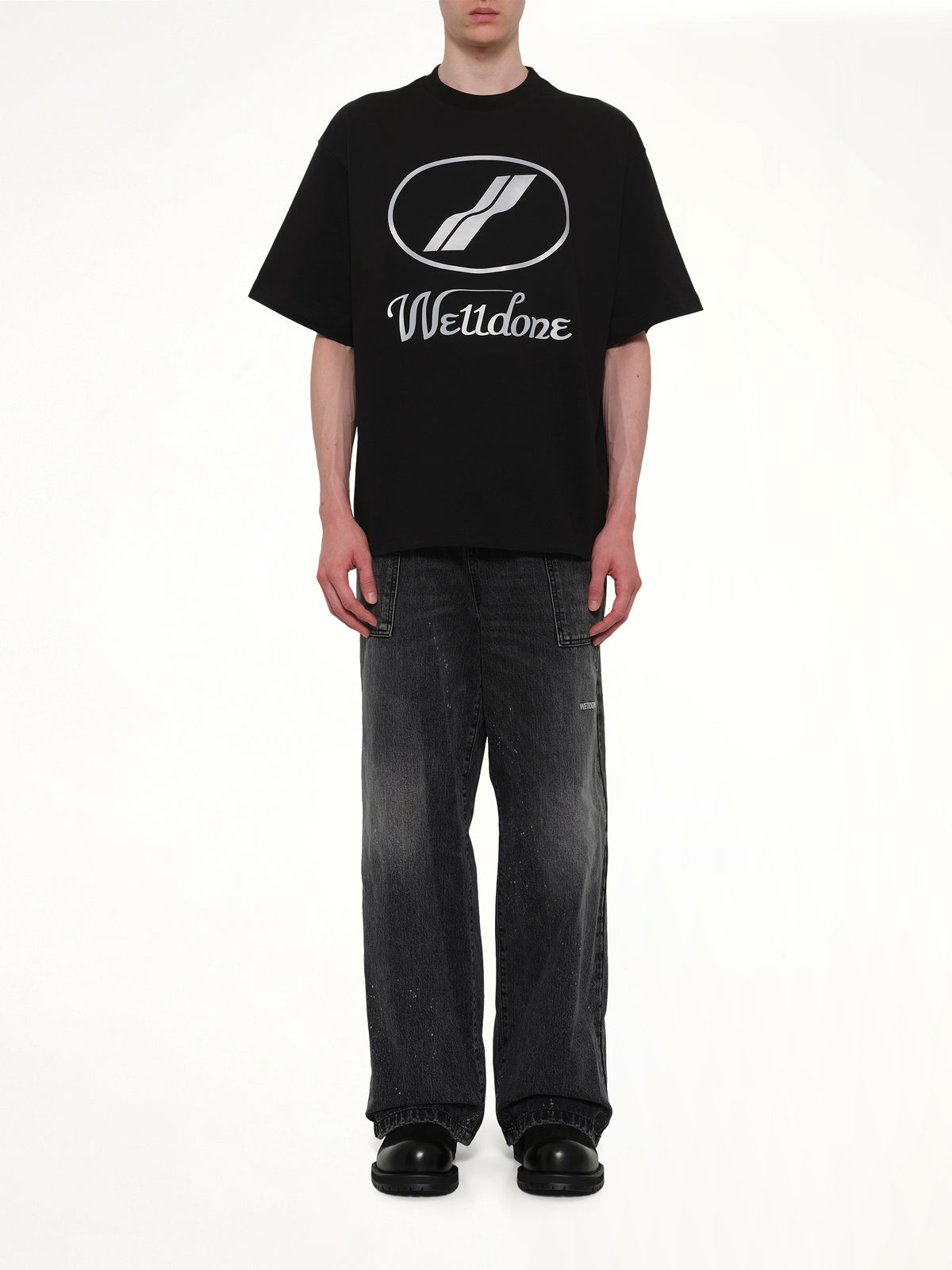 We11done Classic Logo T-Shirt in Black