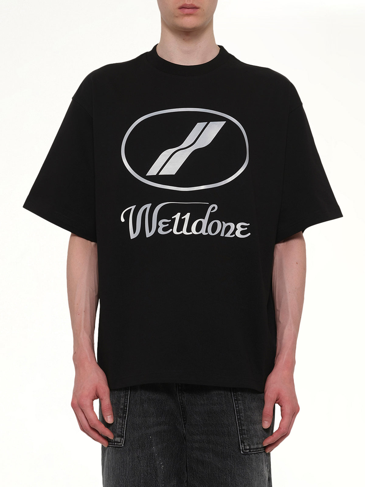 We11done Classic Logo T-Shirt in Black