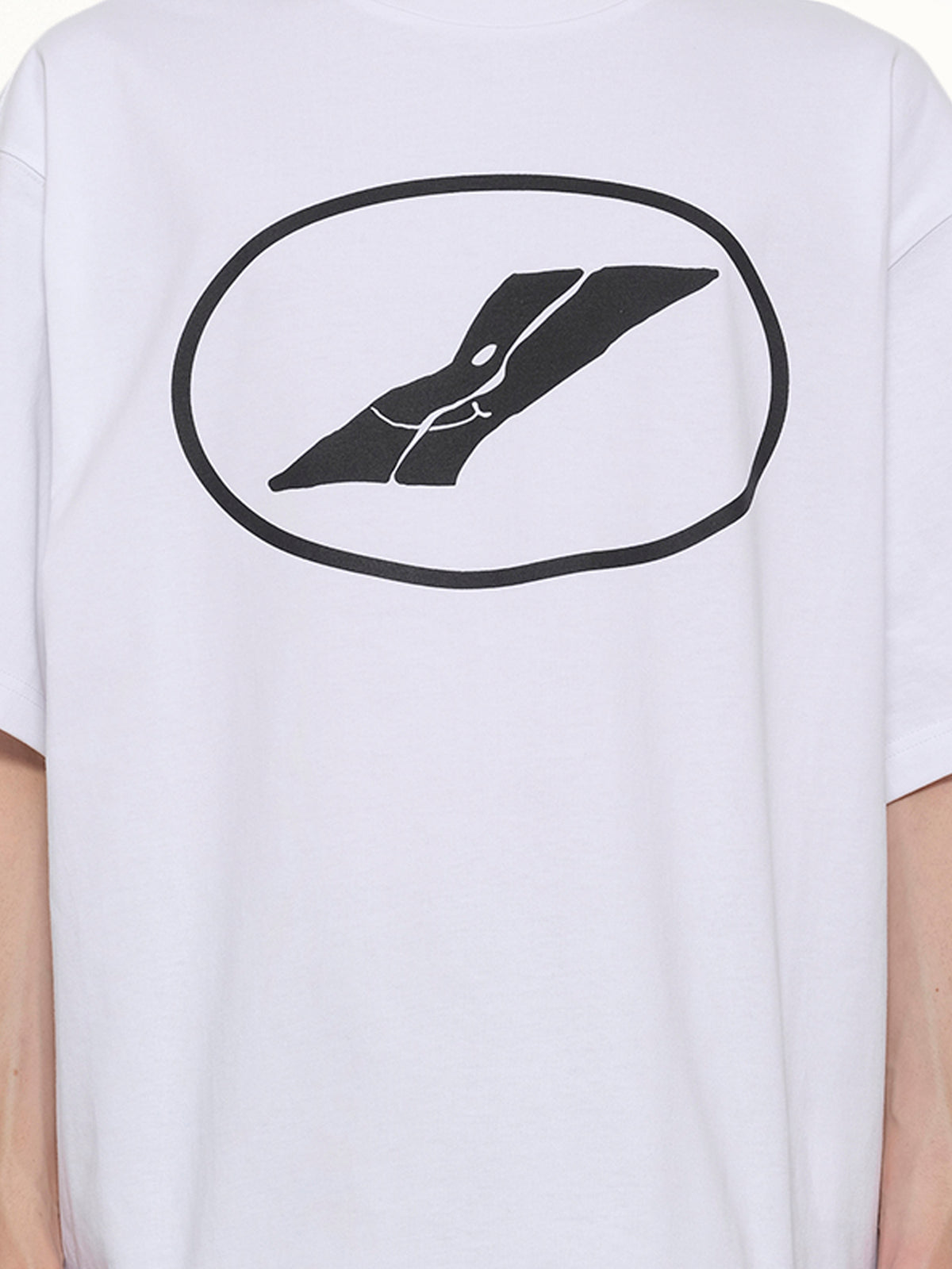 We11done Print T-Shirt in White