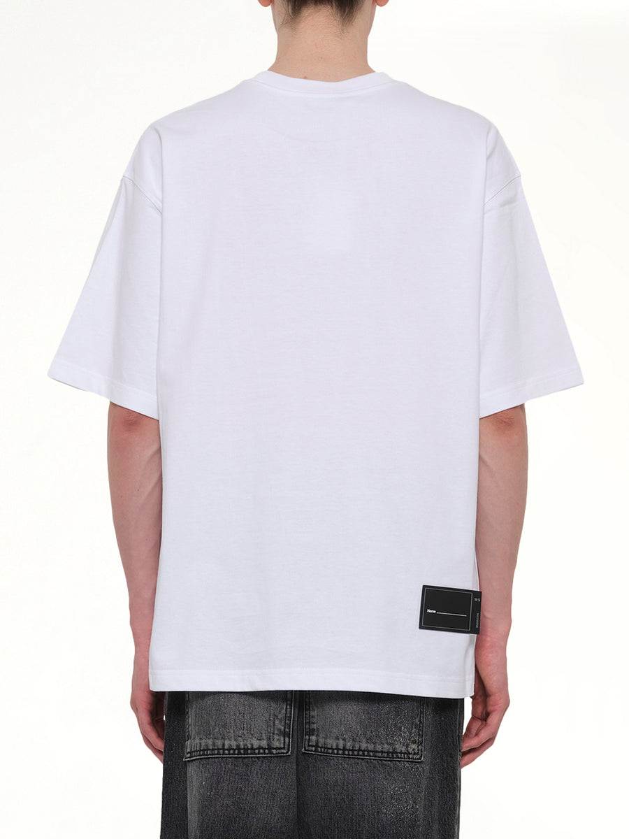 We11done Print T-Shirt in White