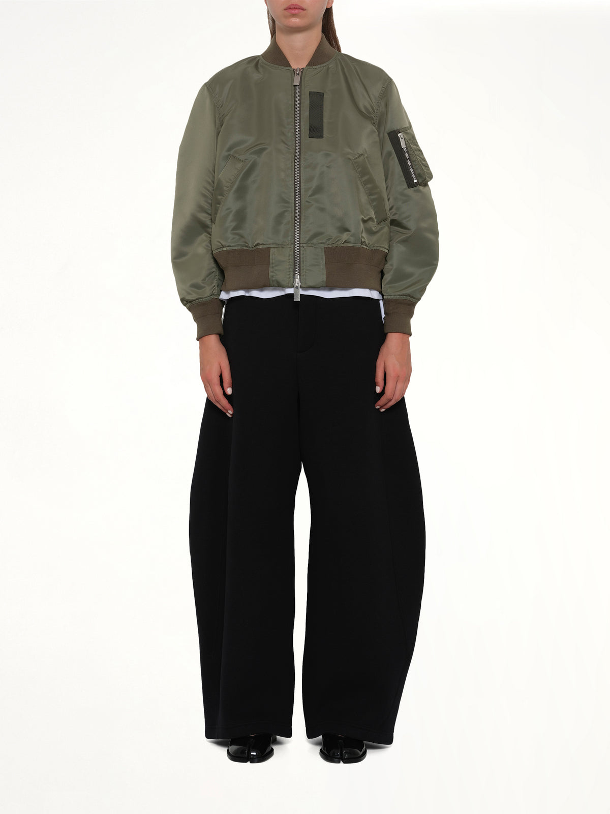 Nylon Twill Blouson in Khaki