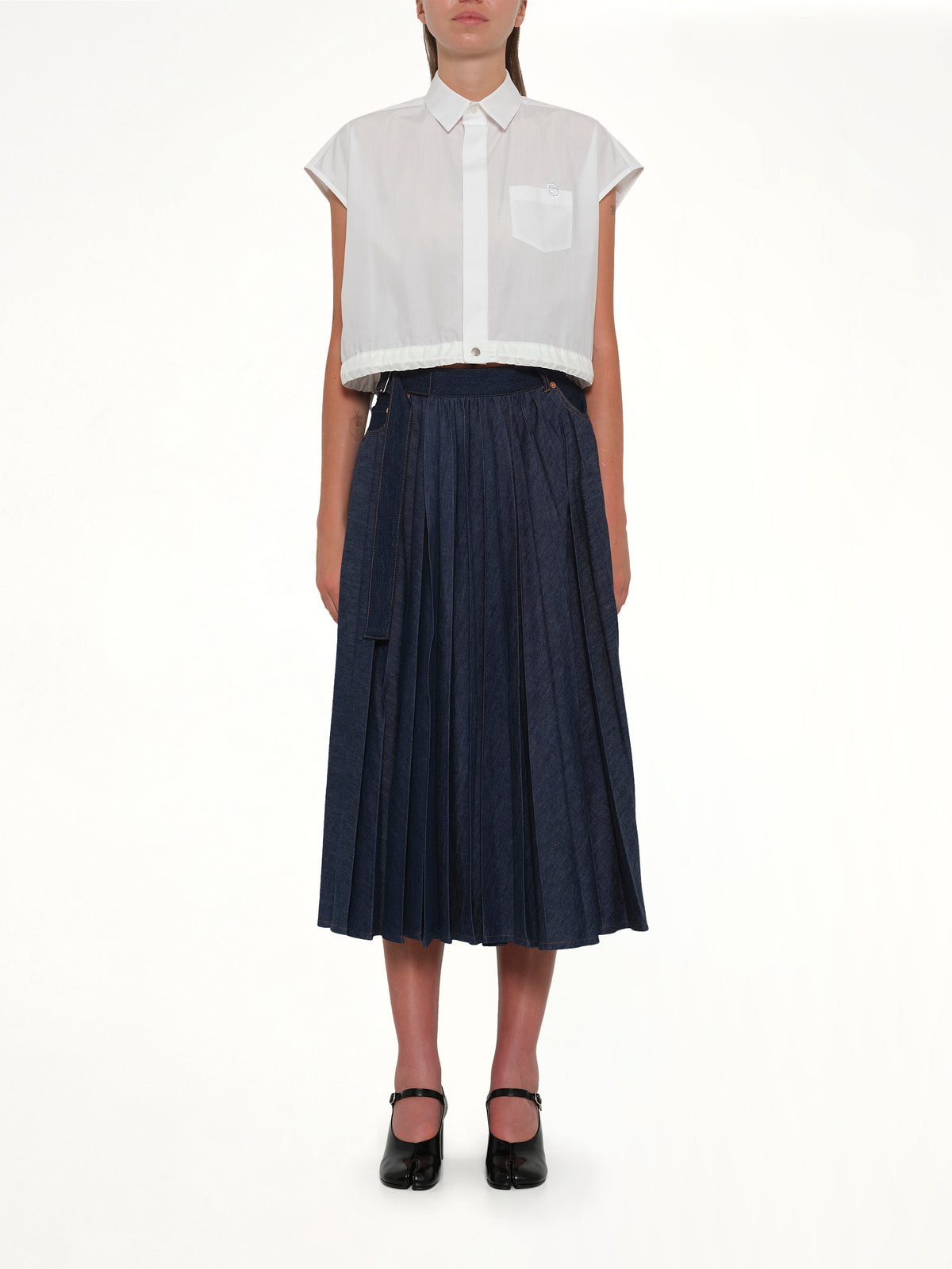 Denim Skirt in Blue