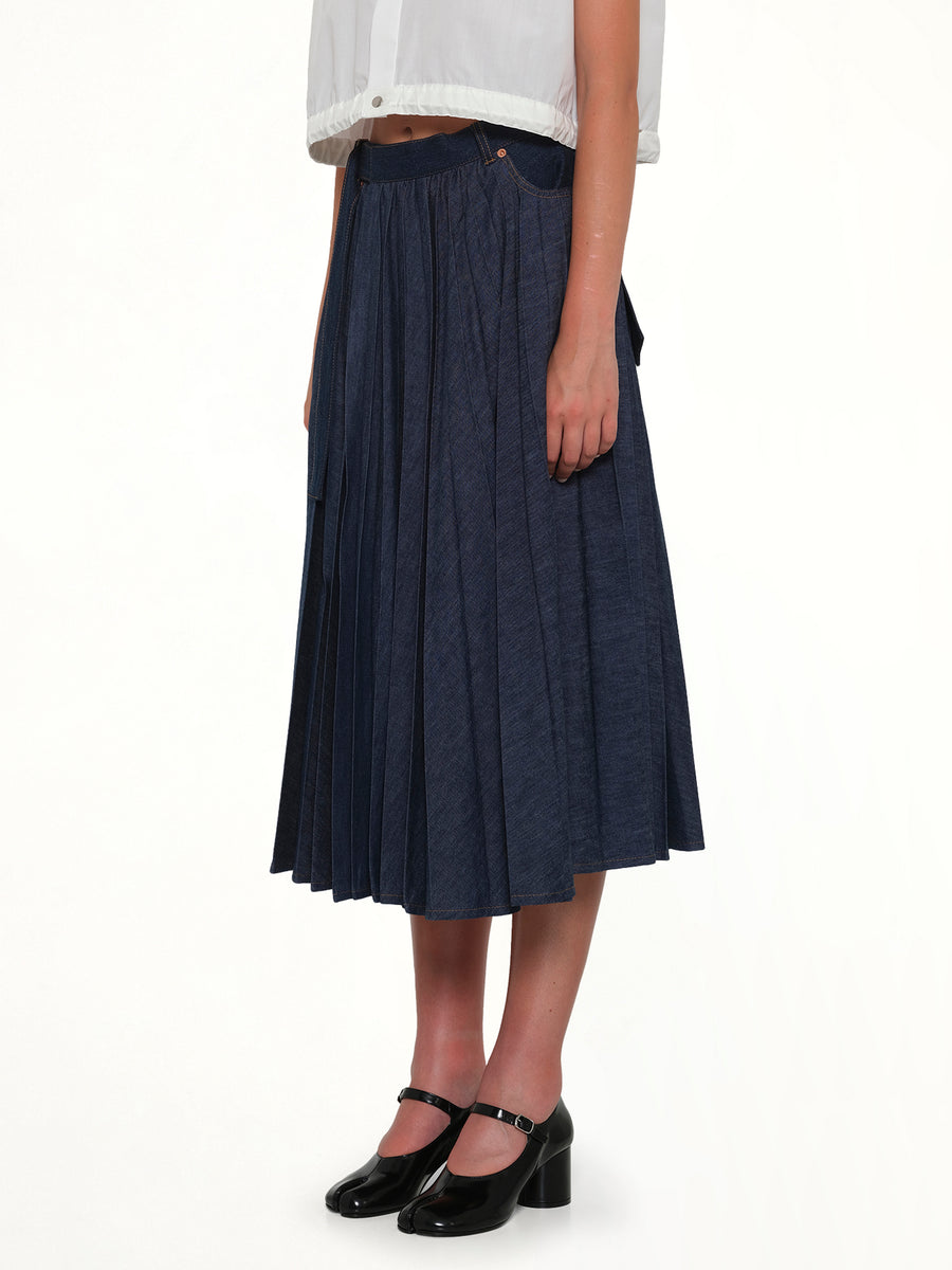 Denim Skirt in Blue