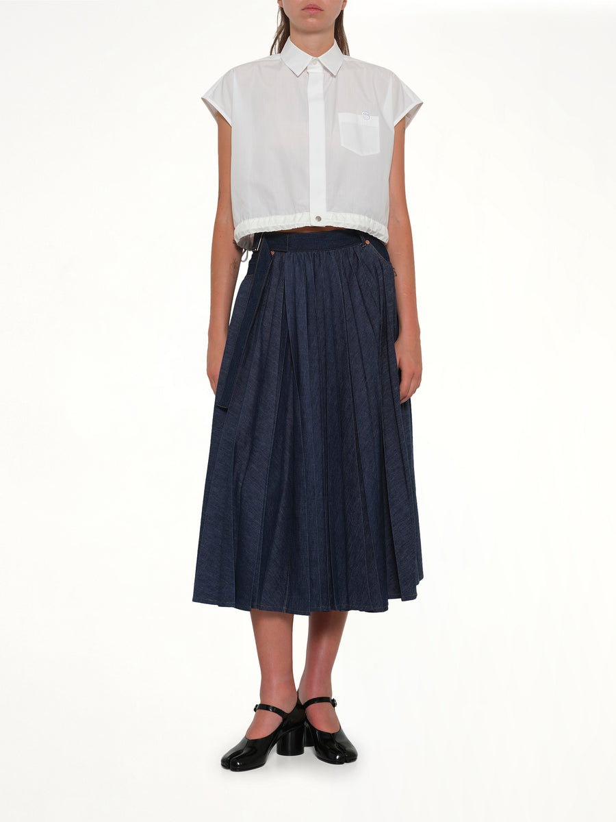 Denim Skirt in Blue